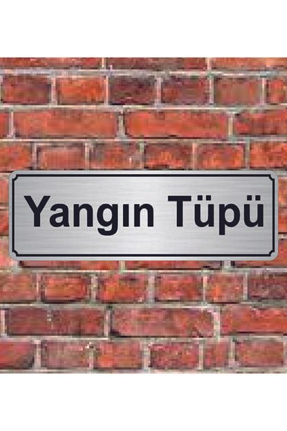 Hediyelikevi Gumus Renk 10x20 Cm Yangin Tupu Yazili Metal Yonlendirme Levhasi Trendyol