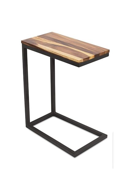 Worldwooden Ahsap Metal Iskelet Yan Sehpa Laptop Sehpasi Servis Sehpasi Yemek Sehpasi Trendyol