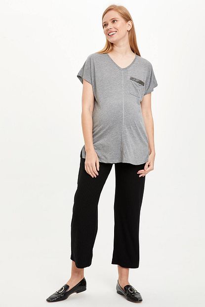 Defacto Kadin Siyah Relax Fit Hamile Pantolon R3591az 20sm Bk27 Trendyol