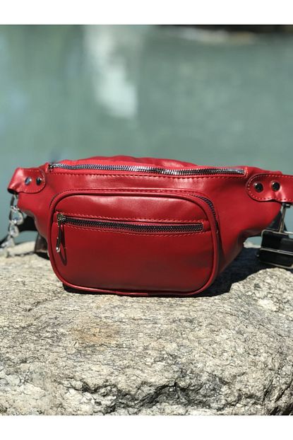 Pirengcanta Kadin Kirmizi Bel Cantasi 35x16 Trendyol