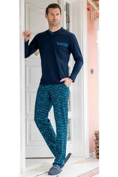 Yeni Inci Epj676 Uzun Kollu Erkek Pijama Takimi Trendyol
