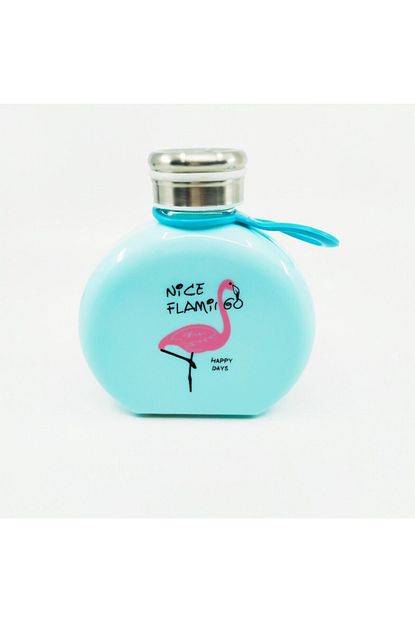Seker Ofisi My Bottle Yuvarlak Su Matarasi Flamingo Mavi Renk Trendyol