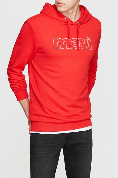 Mavi Erkek Mavi Logo Kapusonlu Sweatshirt 065606 27120 Trendyol