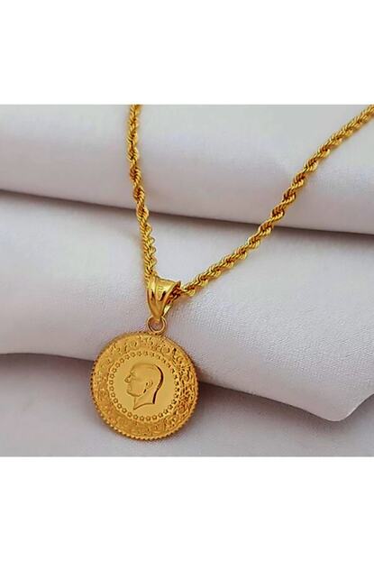 Baharhan Altin Kaplama Ceyrek Altin Kolye Ucu Zincir Kolye 60 Cm Trendyol