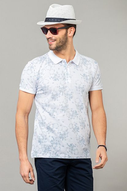 Tudors Polo Yaka Desenli Spor Erkek T Shirt Trendyol