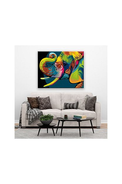 Tabdiko Sayilarla Boyama Hobi Seti 40x50 Cm Renkli Fil Trendyol
