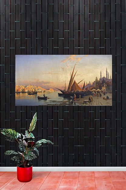 Tablo Kanvas Hermann David Salomon Corrodi Istanbul Kanvas Tablo 80 X 120 Cm Trendyol