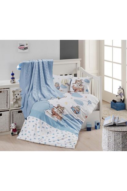 First Choice Nirvana Bebek Battaniyeli Bambu Balloon Nevresim Takimi Trendyol