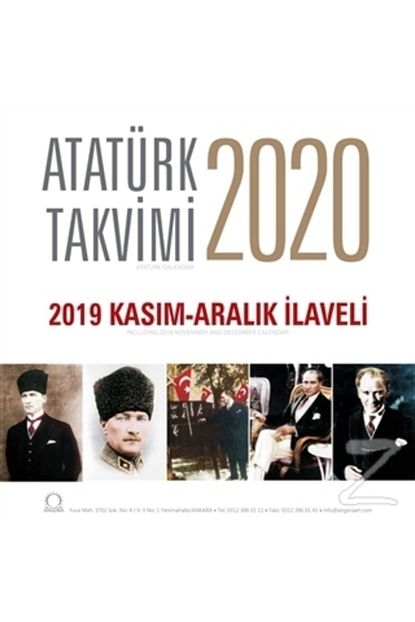 Angora Yayinevi Hobi 2020 Ataturk Duvar Takvimi 2019 Kasim Aralik Ilaveli Trendyol