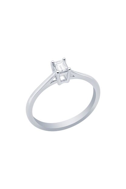 Diamond Line Gulaylar 0 17 Karat Pirlanta Baget Yuzuk Trendyol