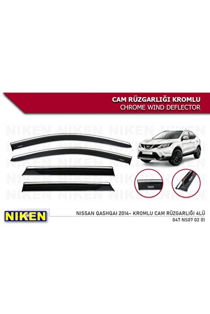 Niken Nissan Qashqai 2014 2015 2016 2017 2018 2019 2020 Model Kromlu Cam Ruzgarligi Trendyol