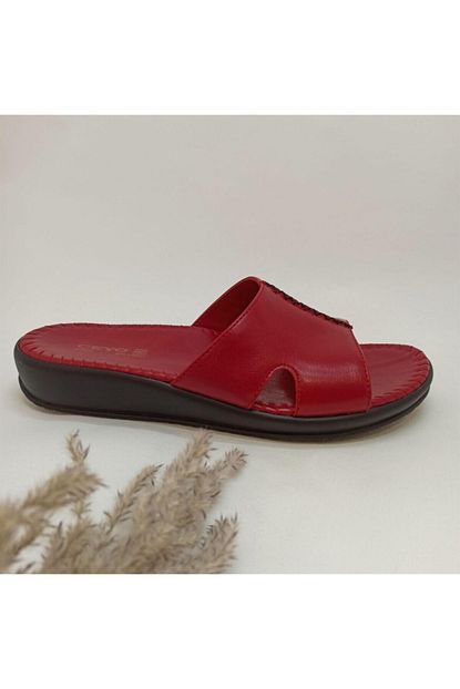 Ceyo Bayan 9200 3 Kirmizi Terlik Trendyol