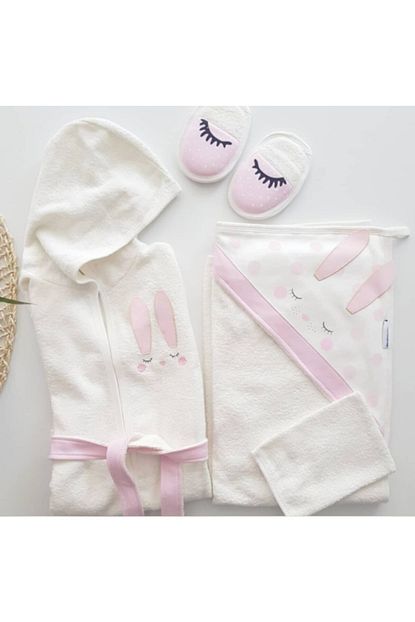 Miniworld Yeni Koleksiyon Kiz Bebek Havlu Bornoz Seti 10014555 Bebek Dogum Hediyesi Trendyol