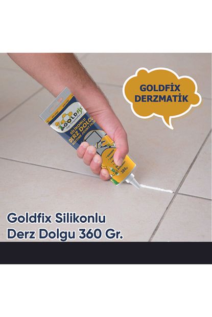 Gold Derzmatik Fix Tup Silikonlu Derz Dolgu Beyaz Renk Gaga Uclu 360 Gr Trendyol