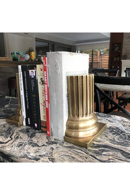 Evzone Pirinc Eskitme Sutun Kitap Tutucu Trendyol