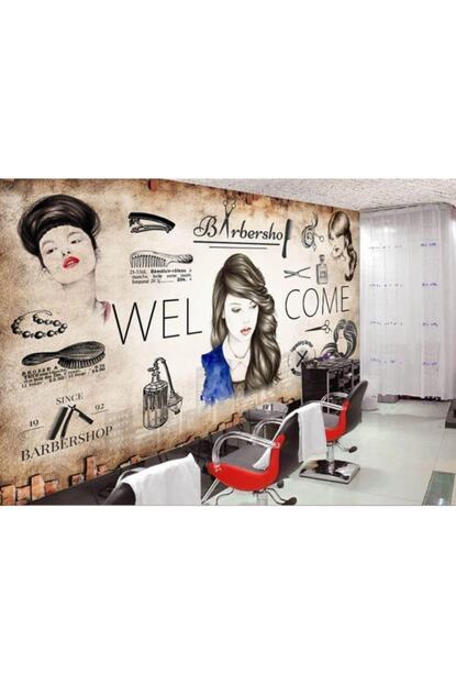 Renkli Duvarlar Kuafor Bayan Graffiti Guzellik Salonu Wallpaper Ozel Tasarim Duvar Kagidi 4 00x2 30 Trendyol