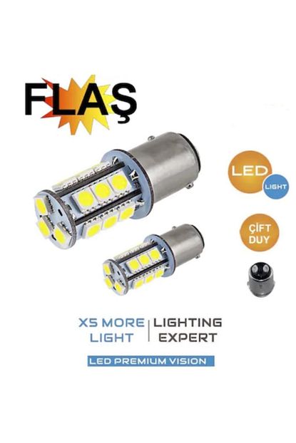 Fesan Led Stop Sinyal Cakar Ampulu Cift Devre Kirmizi 12v Trendyol