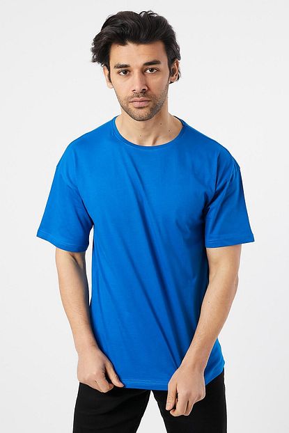 One Look Duz Basic Erkek Oversize T Shirt Trendyol