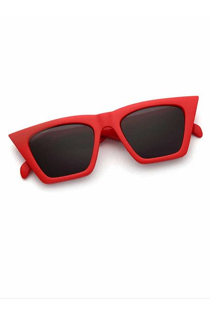 Accesory City Kadin Kirmizi Cat Eye Gunes Gozlugu Trendyol