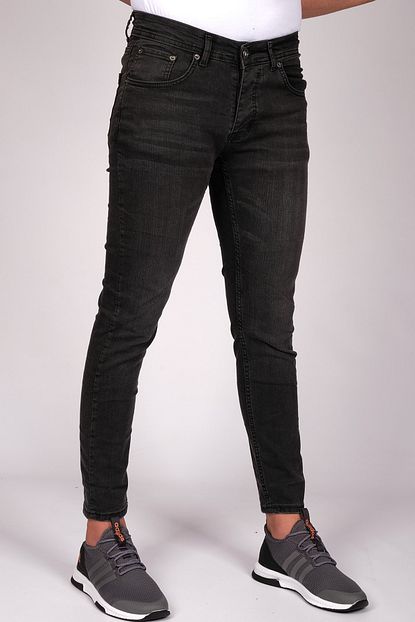 Bombe Erkek Fume Skinny Fit Dar Kesim Kisa Ve Dar Paca Kot Pantolon Trendyol