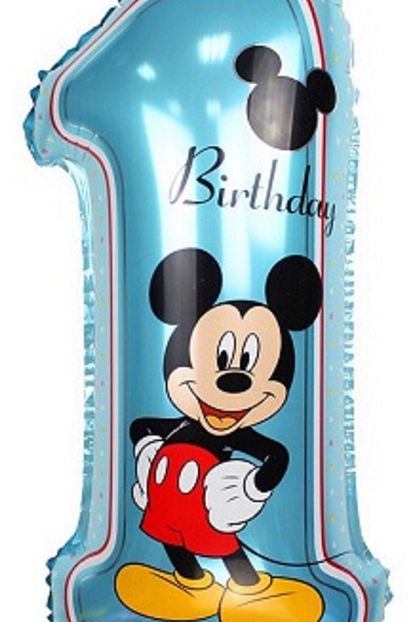 Apco Dogum Gunu Balonu 1 Yas Mickey Mouse Mavi Trendyol