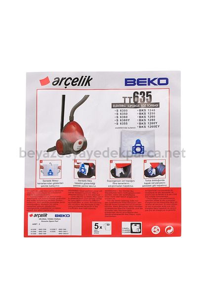 Arcelik Beko Tt635 Bez Elektrikli Supurge Torbasi 5 Adet Trendyol