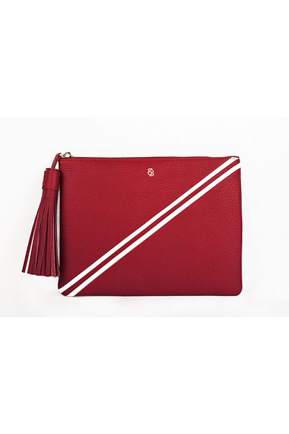 Bloomsbury Istanbul Signature Kirmizi Deri Portfoy Clutch Canta Trendyol