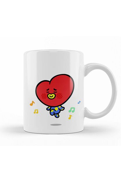 Baski Dukkani Bt21 Tata Bts Kupa Bardak Porselen Trendyol