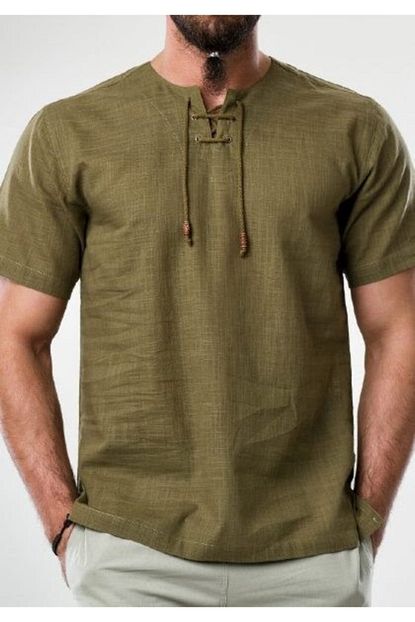 Umre Market Erkek Yesil Sile Bezi T Shirt Trendyol