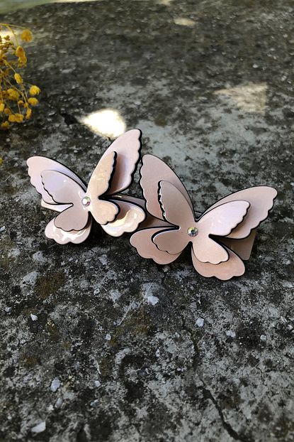 Inci Accessories Kadin Tasarim Kelebek Model Otomatik Kemik Toka Nude Trendyol