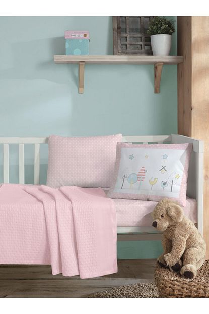 Iyi Geceler Istanbul Ranforce Bebek Pike Takimi Birdly Pembe Trendyol