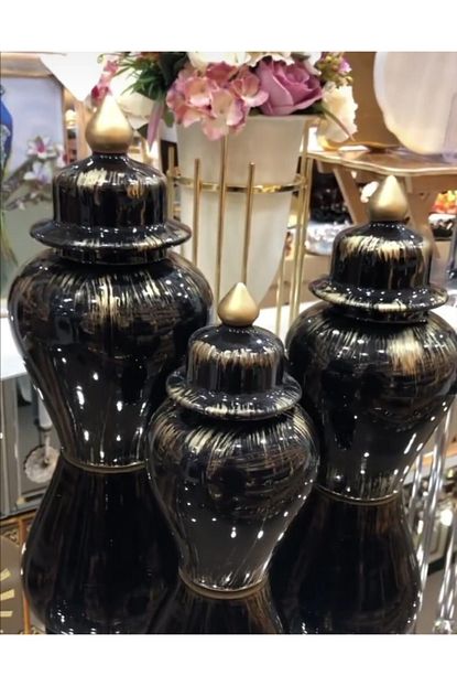 decoart dekoratif 3 lu sah vazo seti