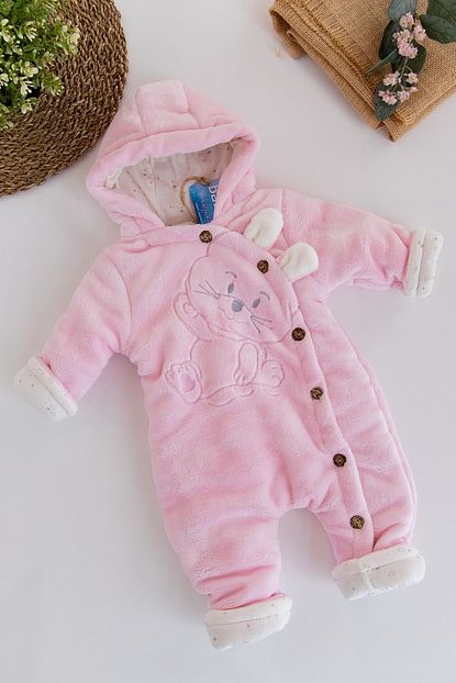 Babymod Figurlu Welsoft Pembe Pelus Astronot Kiz Bebek Tulum Trendyol