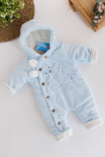 Babymod Figurlu Welsoft Mavi Pelus Astronot Erkek Bebek Tulum Trendyol