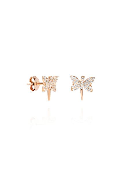 Trend Silver Kiz Cocuk Gumus Rose Zirkon Tasli Yusufcuk Modeli Kupe Trendyol