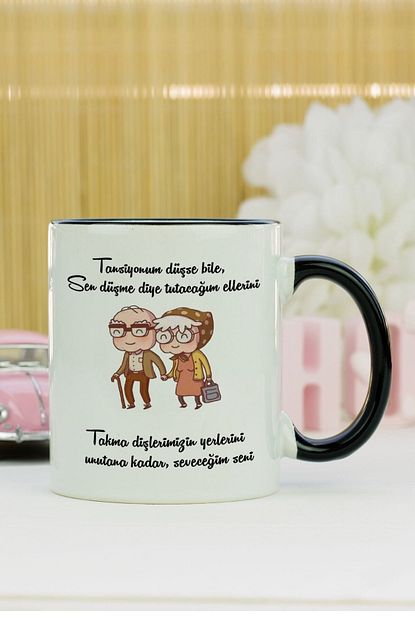Phi Ajans Sevgiliye Hediye Kupa Bardak Siyah Trendyol