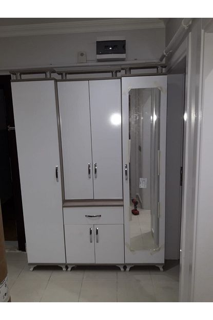 Turem Mobilya Cift Bloklu Portmanto Tamami Mdf Trendyol