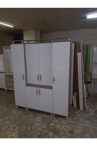 Turem Mobilya Cift Bloklu Portmanto Tamami Mdf Trendyol
