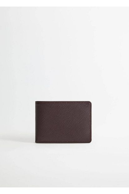 Mango Man Erkek Kahverengi Safiano Gorunumlu Cuzdan 77081503 Trendyol