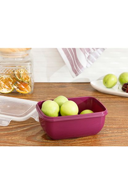 English Home Stella Plastik Dikdortgen Saklama Kabi 800 Ml Mor Trendyol