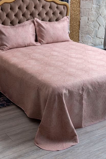 Brillant Pembe Cift Kisilik Yatak Ortusu Seti Damla Trendyol