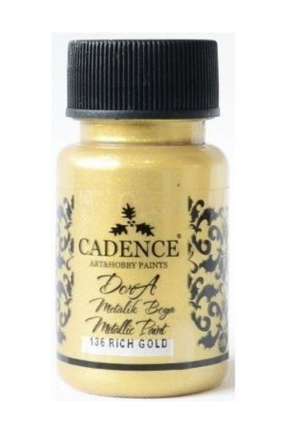 Pazariz Cadence Dora Simli Metalik Boya 136 Rich Gold 50ml Trendyol