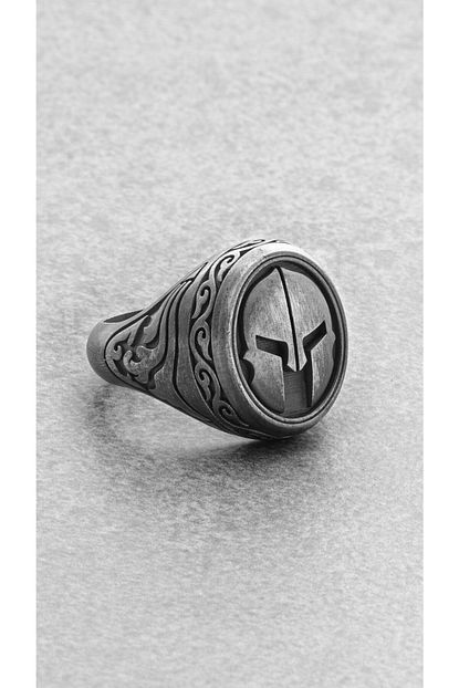 Tyran Design Erkek Migfer Spartan Gumus Yuzuk Trendyol