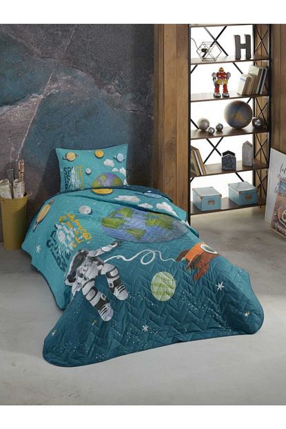 Cotton Box Little Astronaut Tek Kisilik Yatak Ortusu Trendyol