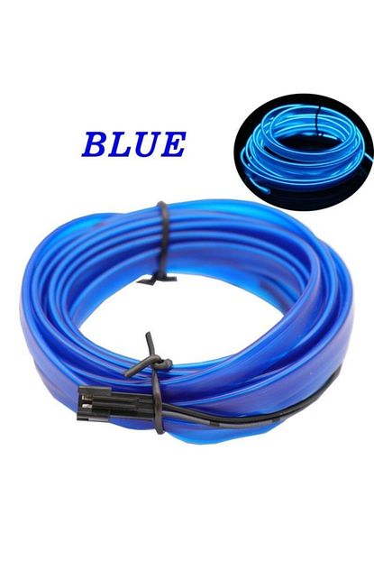 Z Tech Arac Araba Ici Torpido Ledi Mavi Renkli Ip Neon Ip Led 2 Metre Trendyol
