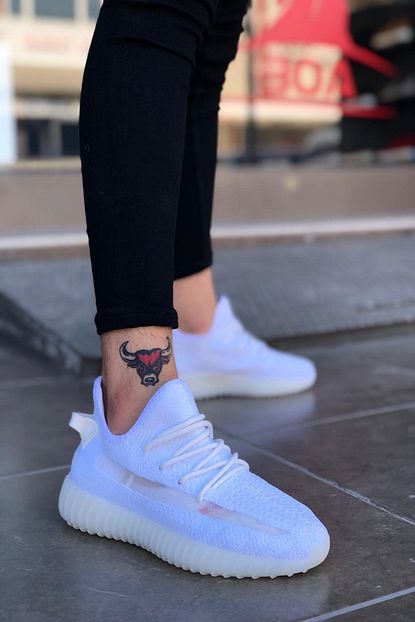 Boa Erkek Beyaz Triko Gunluk Hafif Rahat Spor Ayakkabi Trendyol