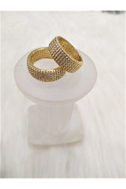 Fashion Jewelry Altin Kaplama Bombeli 5 Sira Tam Tur Yuzuk Trendyol