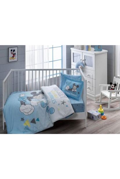 Tac Lisansli Bebek Nevresim Takimi Mickey Bubble Baby Trendyol