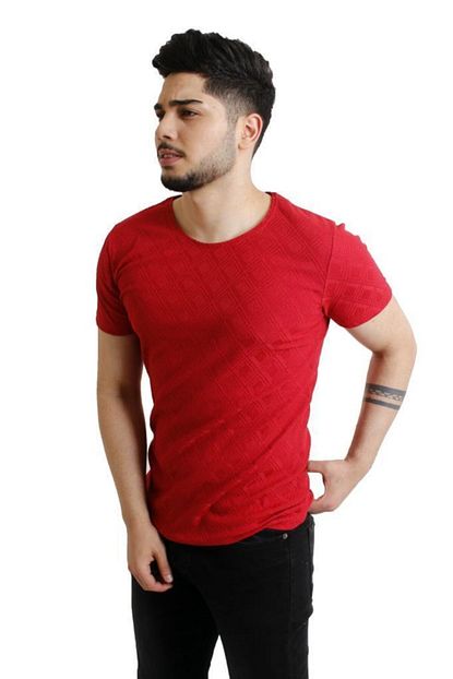 Stil Kombin Erkek Kirmizi T Shirt Trendyol