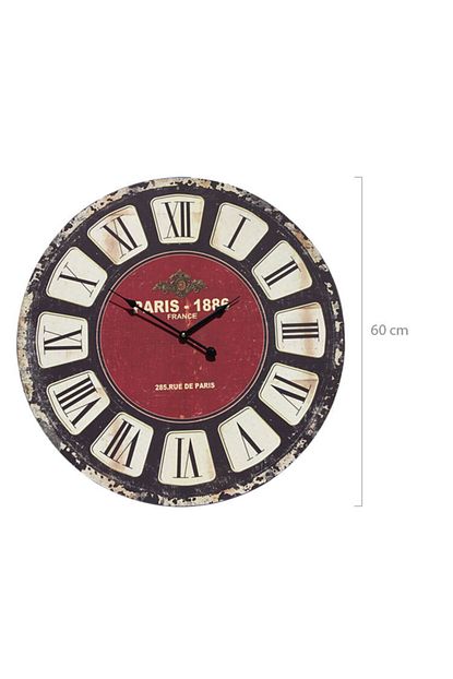 Platin Saat 60 Cm Aynali Bakir Eskitme Metal Luks Duvar Saati Trendyol